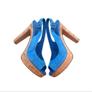 ✨💕 Gianvito Rossi cork platform peep-toe 👠💖